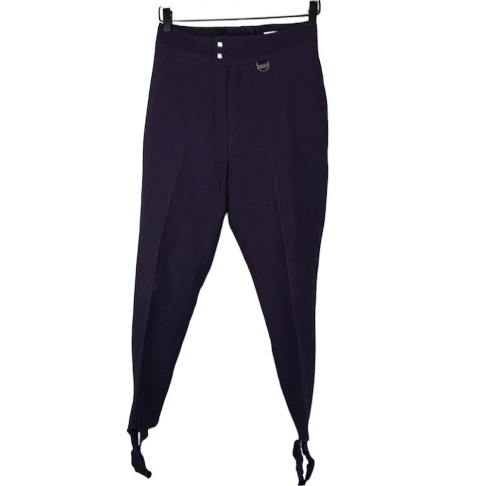 Vintage deep purple Nils ski stirrup pant legging